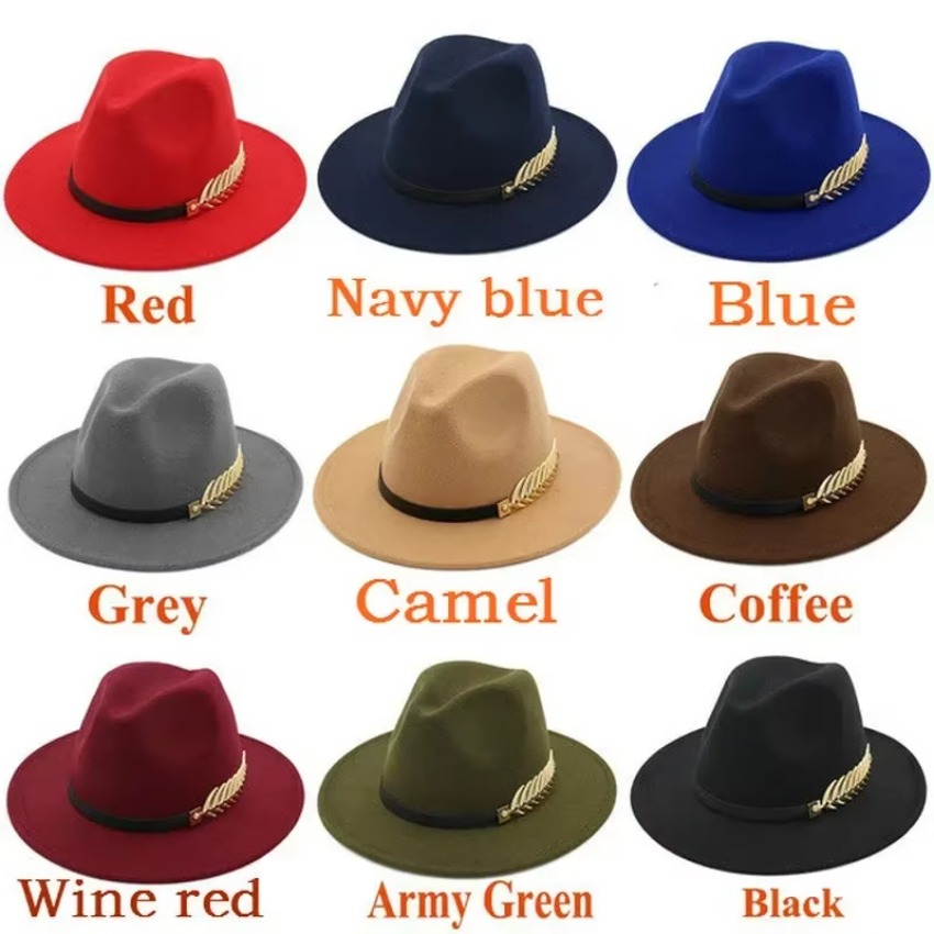 Fedora Hat Wool - 1 Pcs New Fashion Unisex Men
