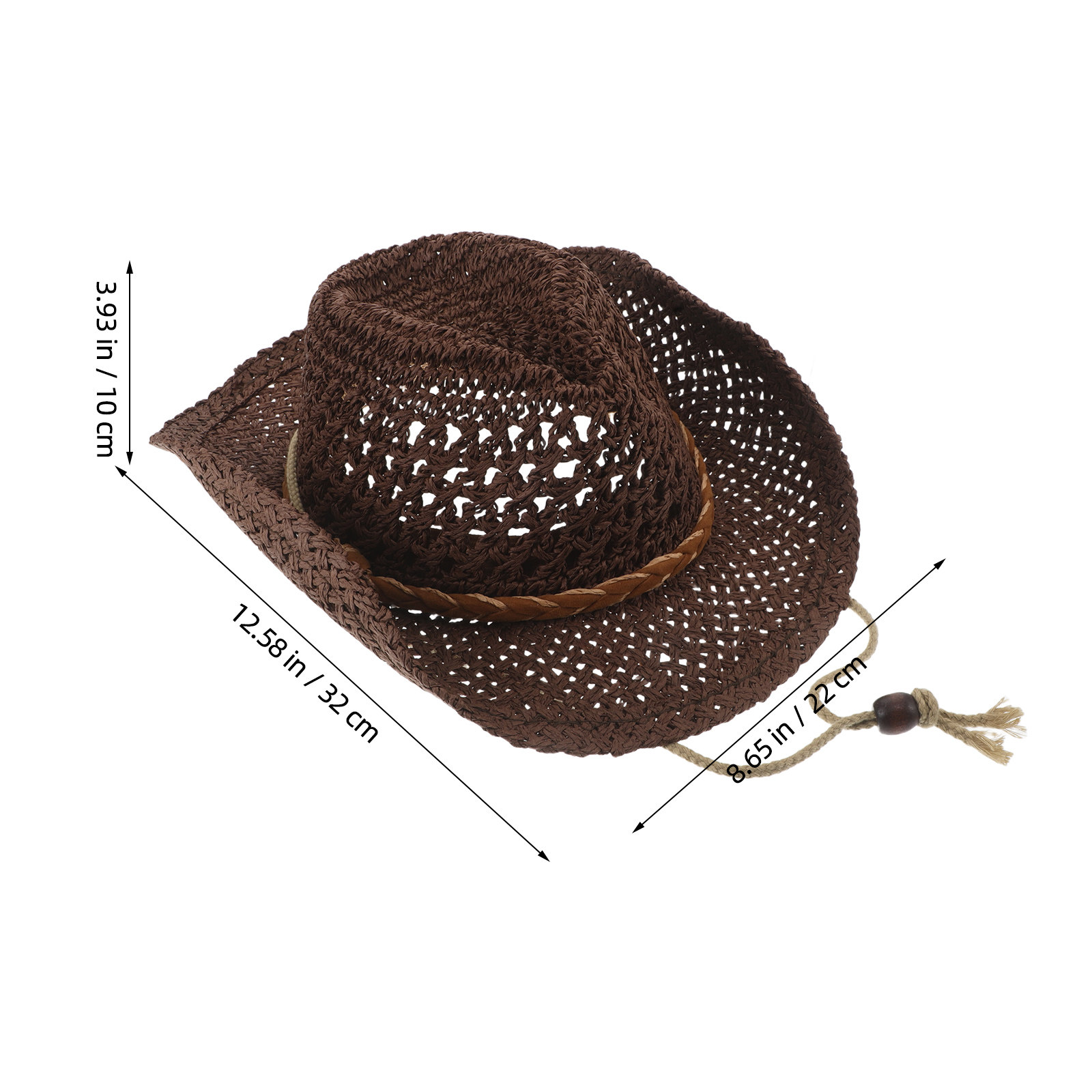 Kids Straw Cowboy Hat Western  - огляд і ціна Sun Hat Wide Brim