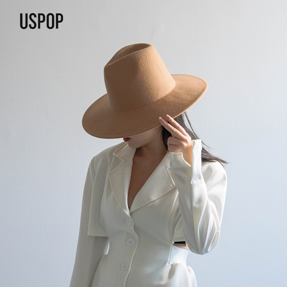 USPOP Autumn Winter Fashion Pl - огляд і ціна Fedora Hat Wool