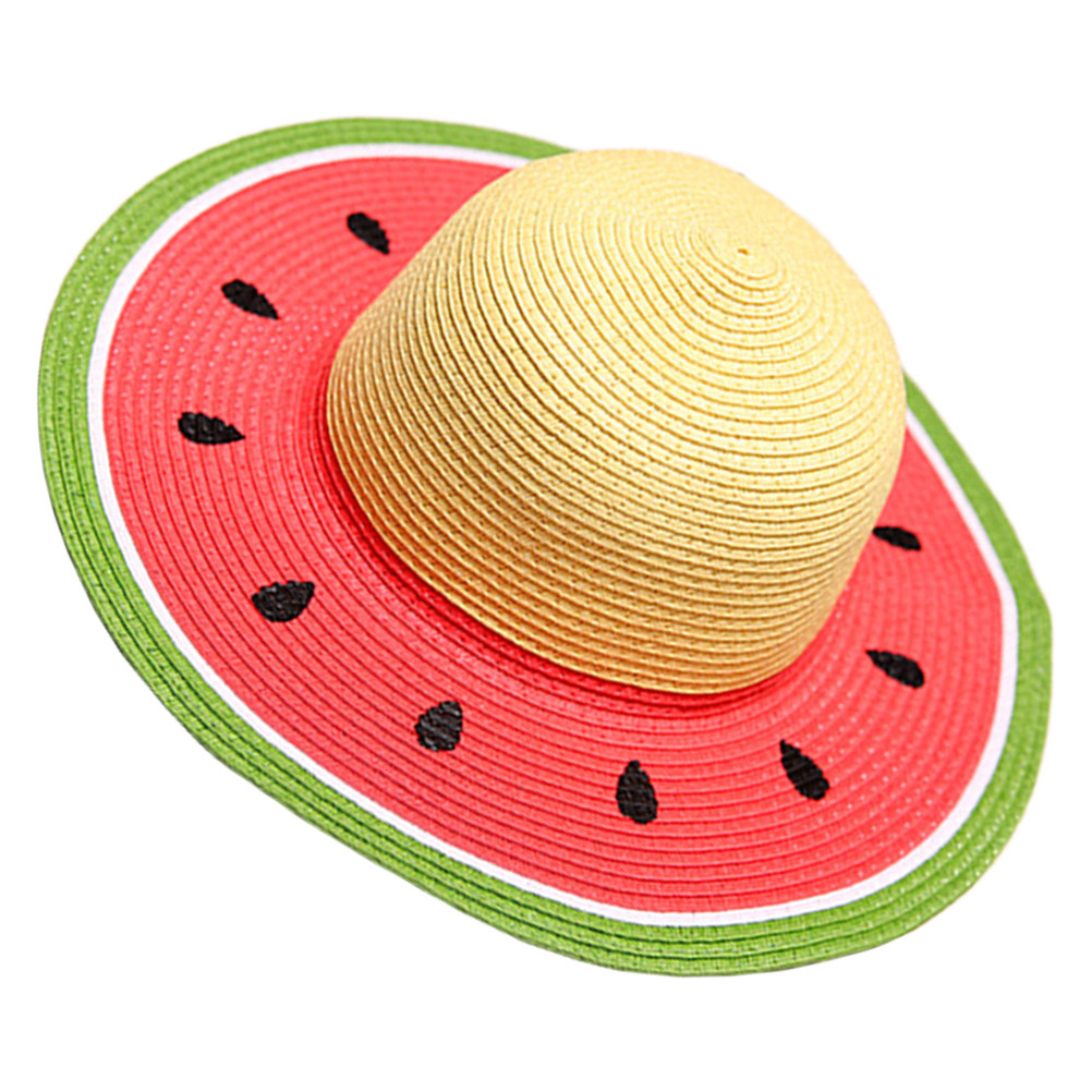Girls Watermelon Straw Hat Sum - огляд і ціна Sun Hat Wide Brim