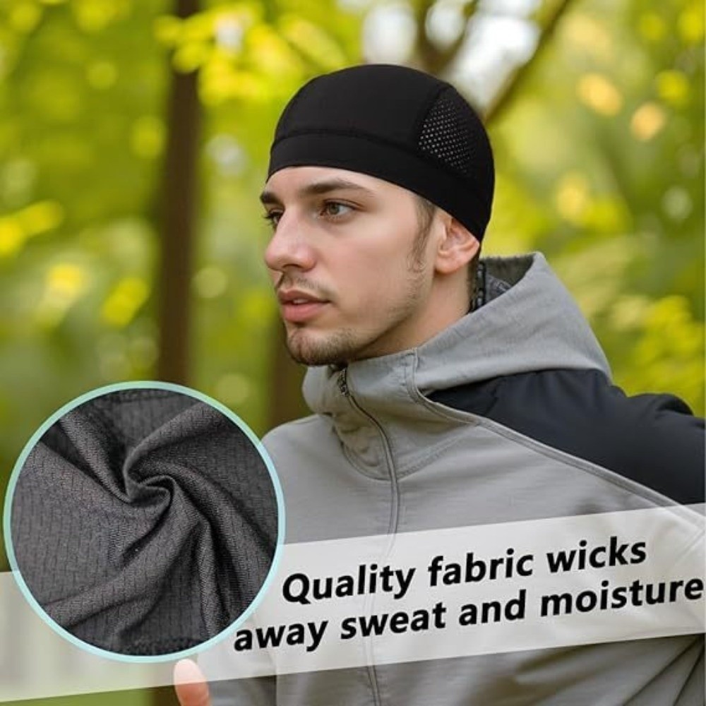 Casual Thin Mesh Skull Beanie  - огляд і ціна Skull Cap Helmet Liner