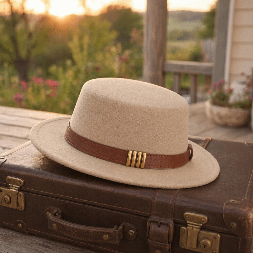 Retro Belt Ornament Formal Hat - огляд і ціна Fedora Hat Wool