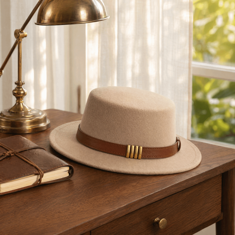 Retro Belt Ornament Formal Hat - огляд і ціна Fedora Hat Wool