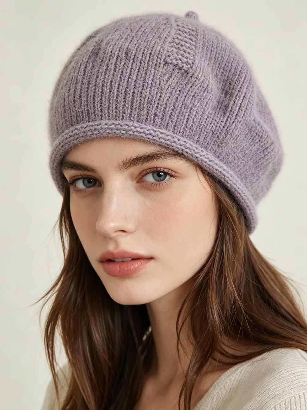 Soft Slouchy Knit Beret Hats f - огляд і ціна Beret French Wool