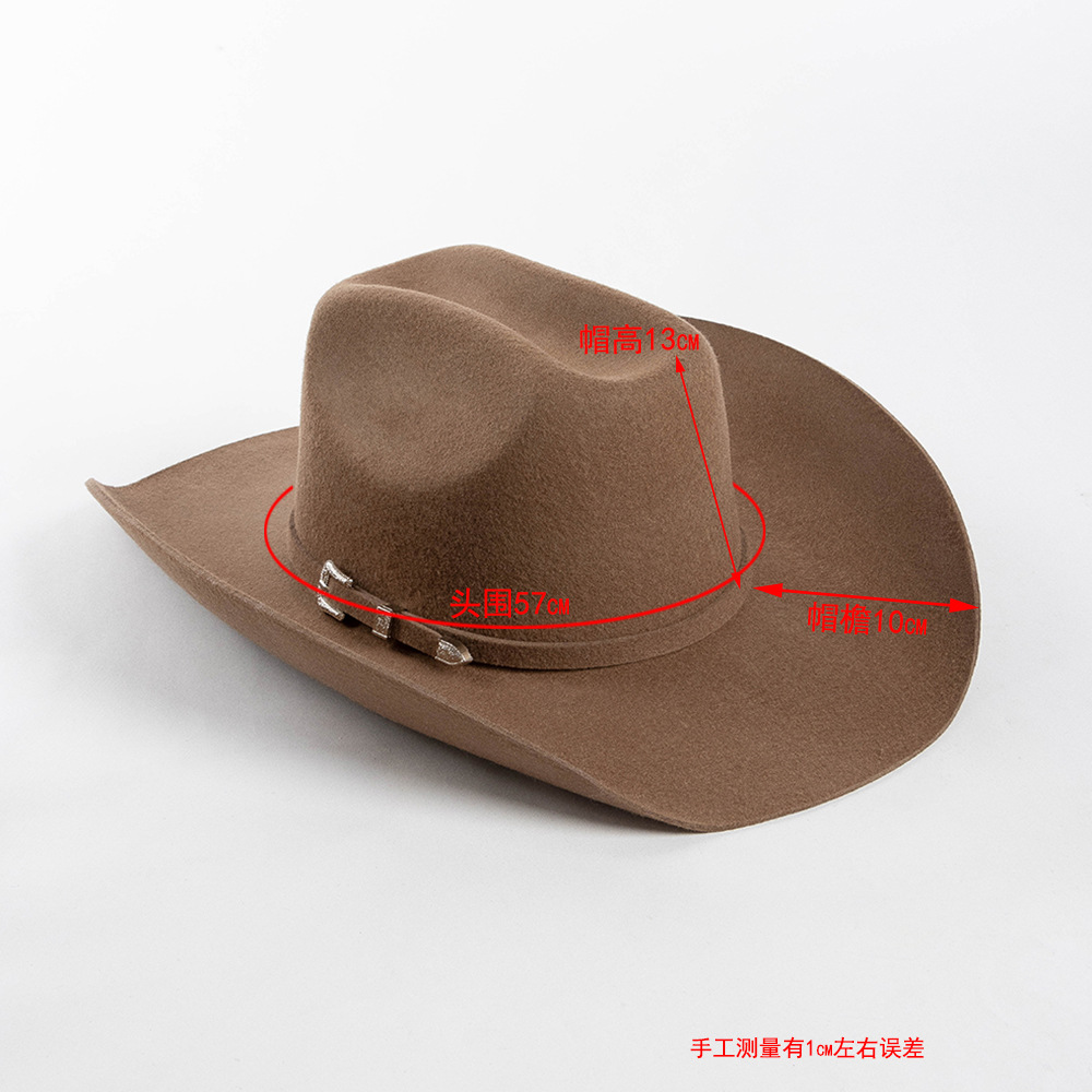 Wool Cowboy Hat with Studded L - огляд і ціна Fedora Hat Wool